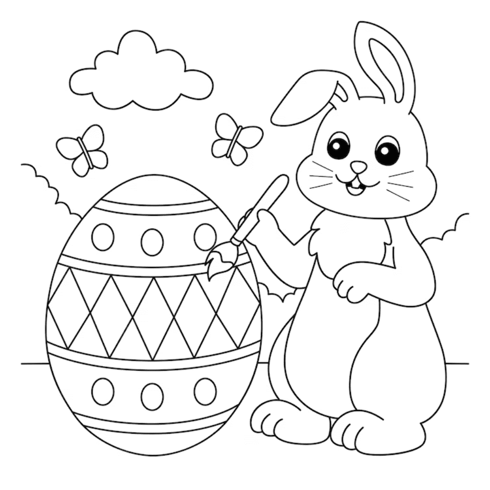 Rabbit coloring book - Toon Book - Sách truyện AR