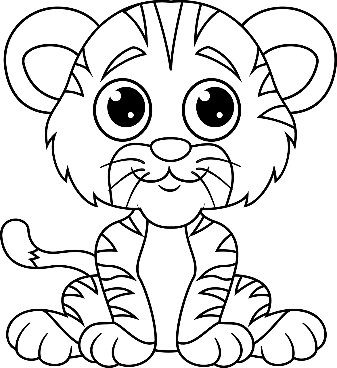 Tiger coloring book