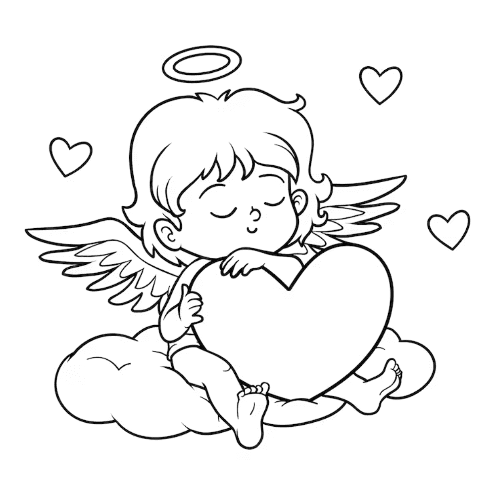 Angel coloring book